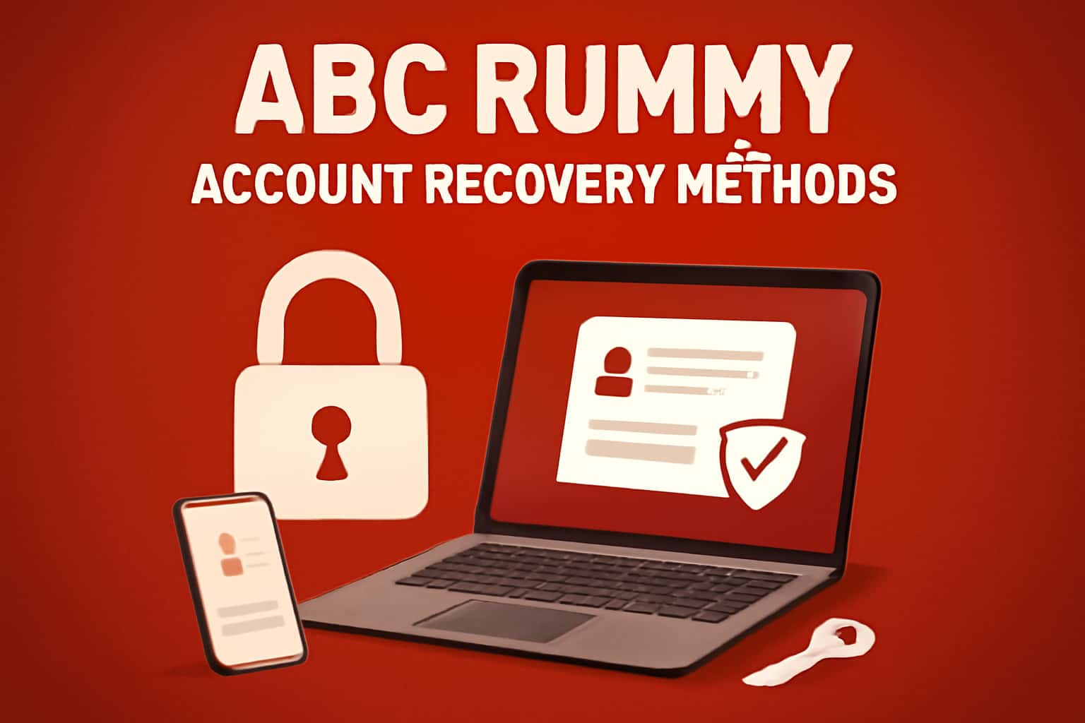 An informative overview of ABC Rummy Account Recovery Methods with the title prominently displayed.