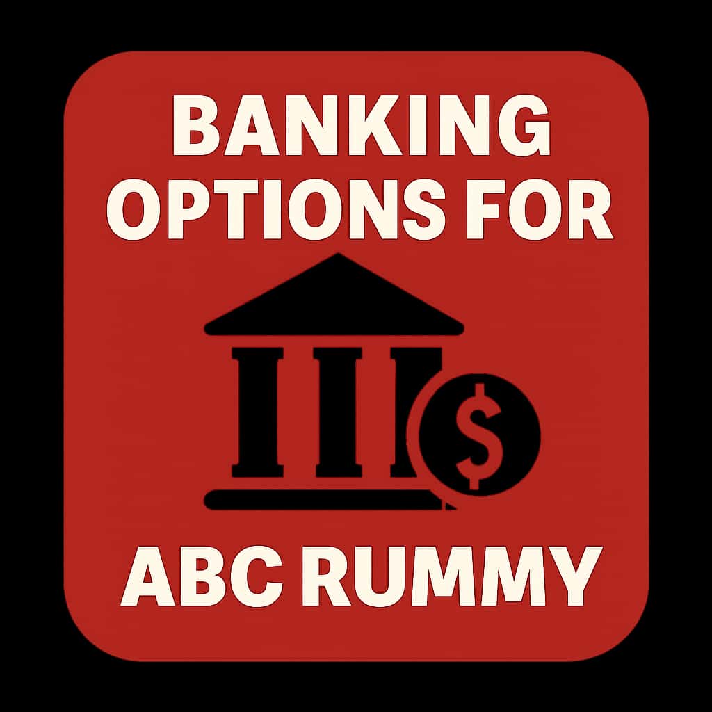 A professional badge symbolizing banking options related to ABC Rummy.