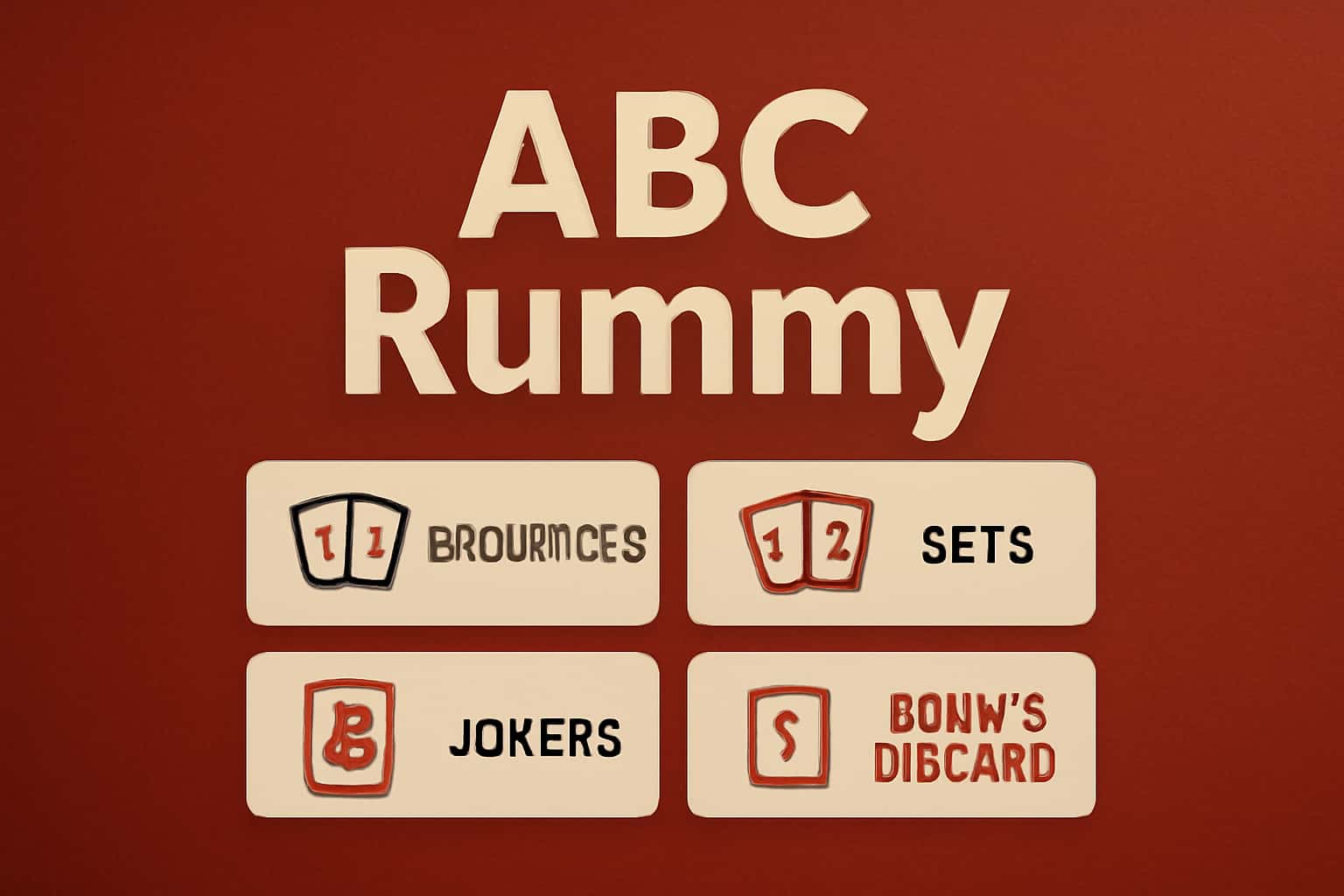 An informative visual representation showcasing the highlights of ABC Rummy features.