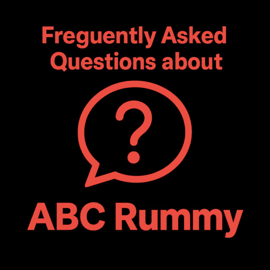 An icon symbolizing help resources for ABC Rummy FAQs.