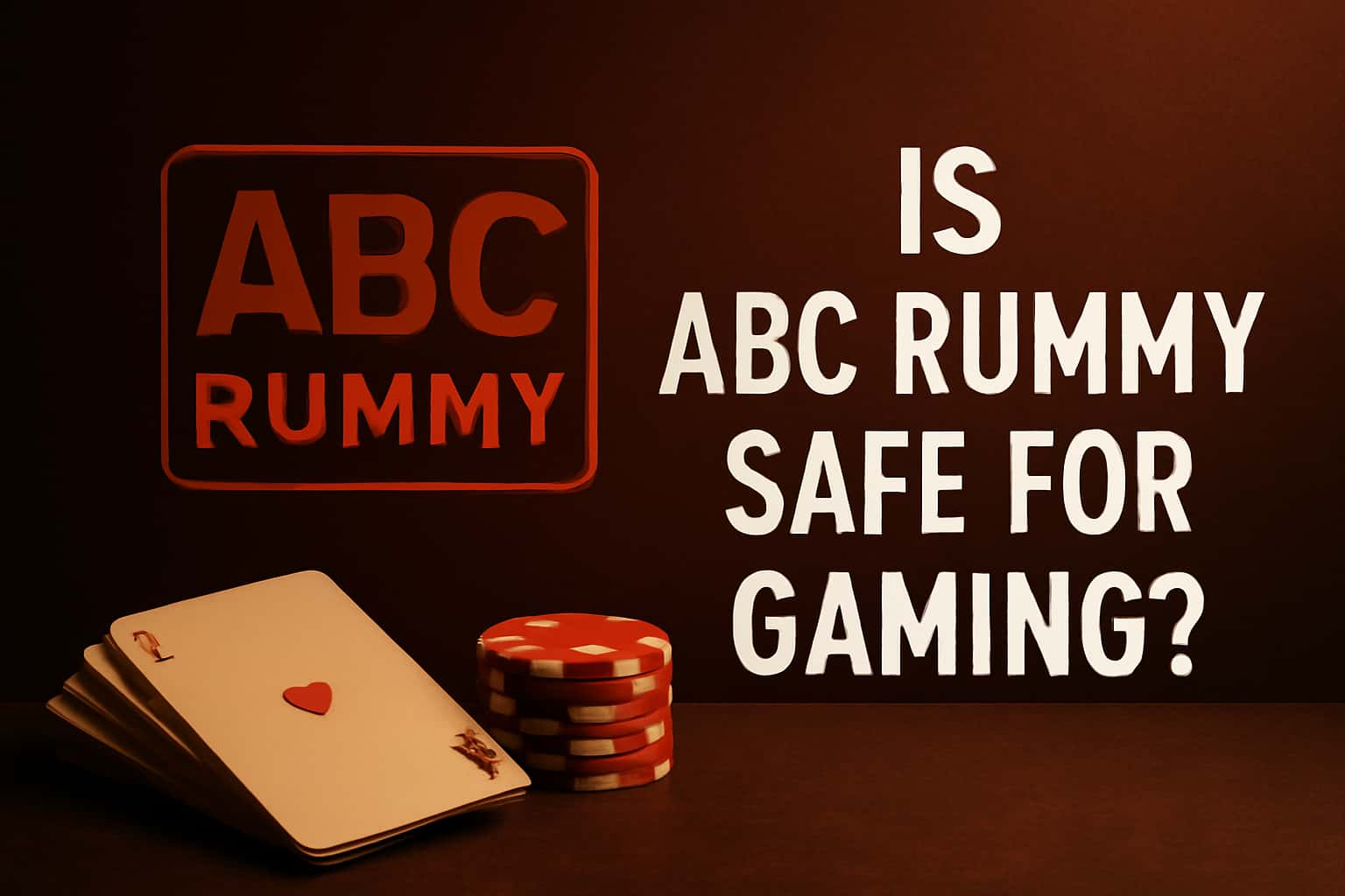 Informational scene about the safety of playing ABC Rummy.