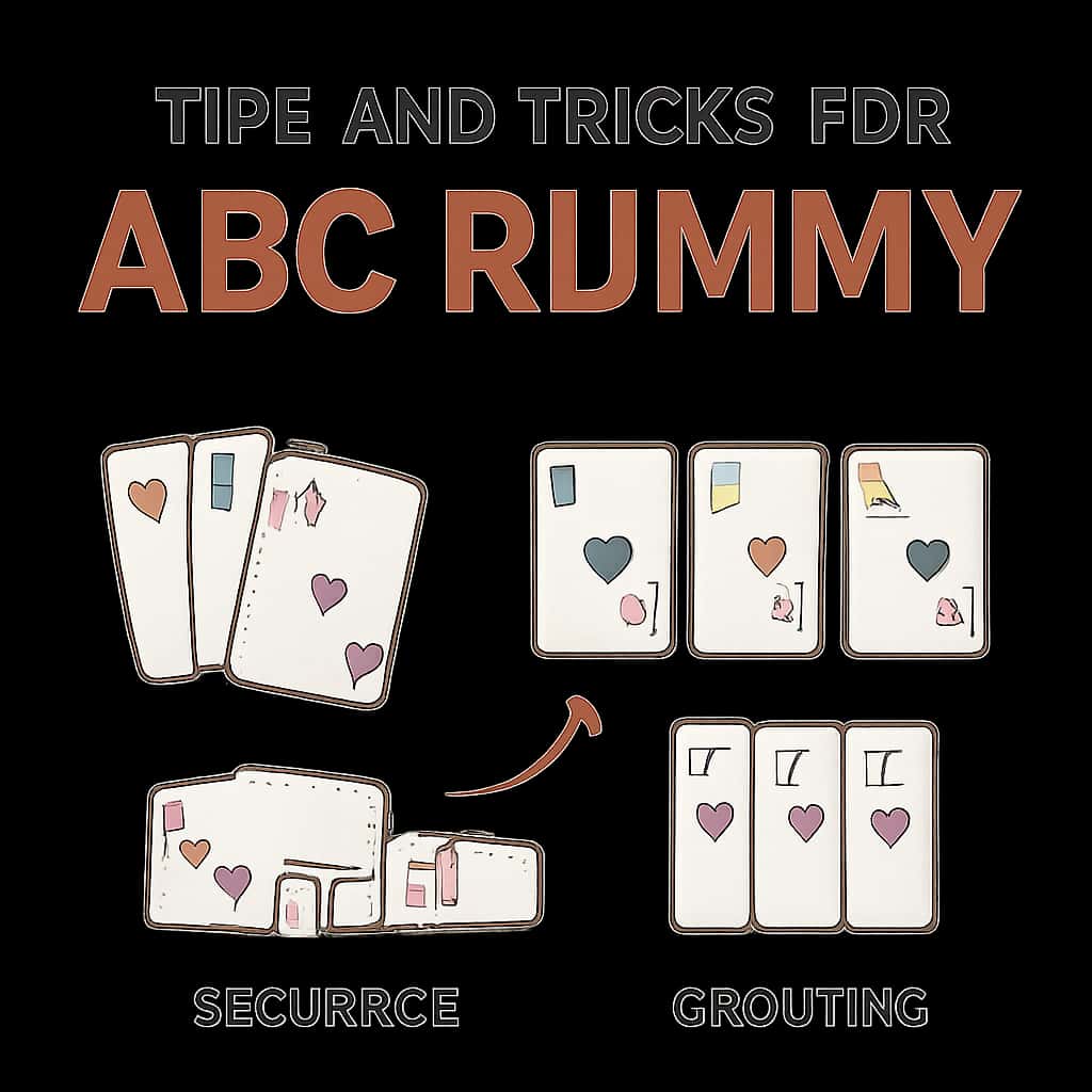 An educational illustration on strategies for ABC Rummy.