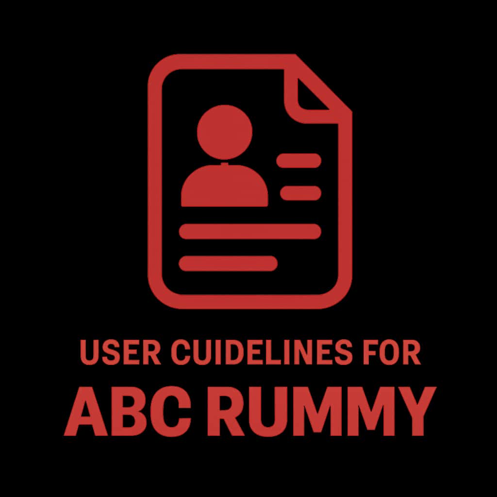 Icon representing User Guidelines for ABC Rummy.